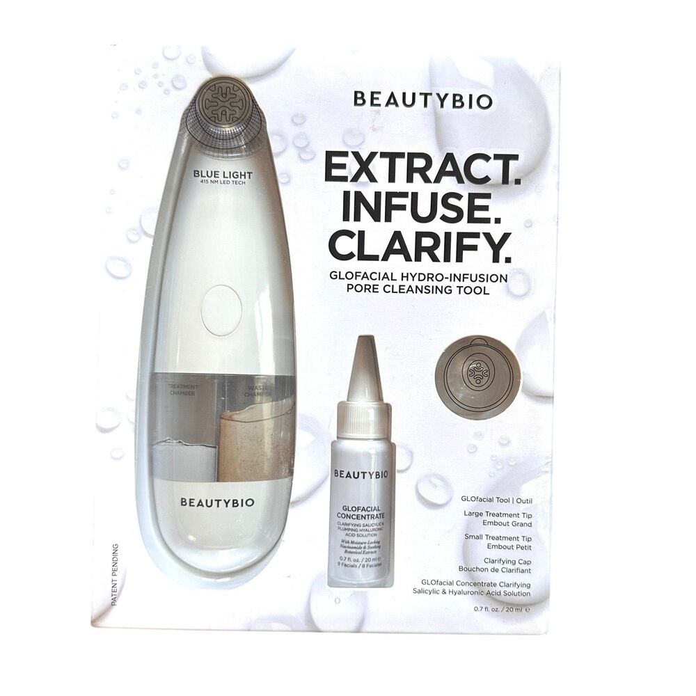BEAUTYBIO Glofacial Hydro-Infusion Pore Cleansing Tool NEW